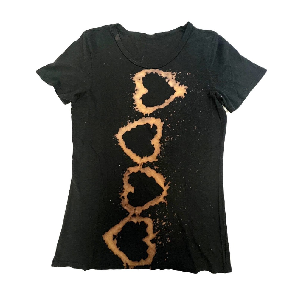 Black Hearts scoop neck t shirt